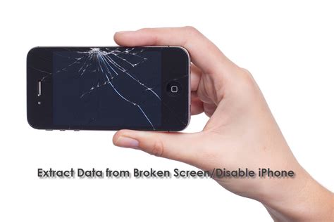 how to get the data off a broken iphone