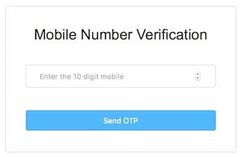 how to get the otp number