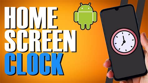 how to get time on android home screen