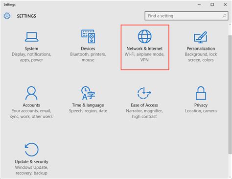 how to get to advanced network settings in windows 10