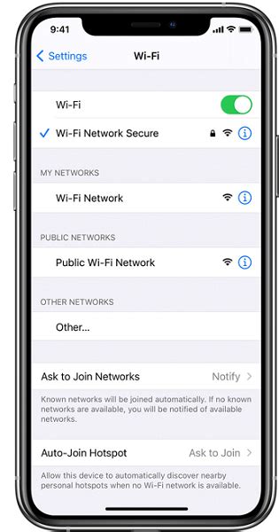 how to get to advanced wifi settings on iphone