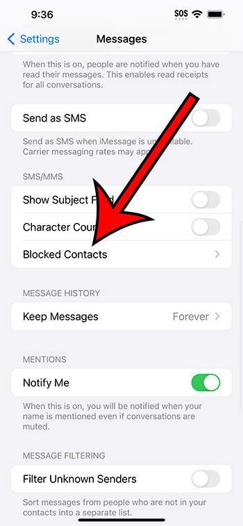 how to get to blocked contacts on iphone 14