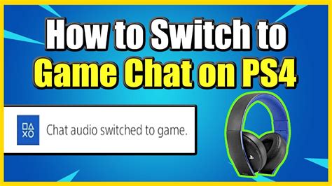 how to get to game chat on ps4