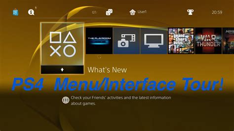 how to get to main menu on ps4