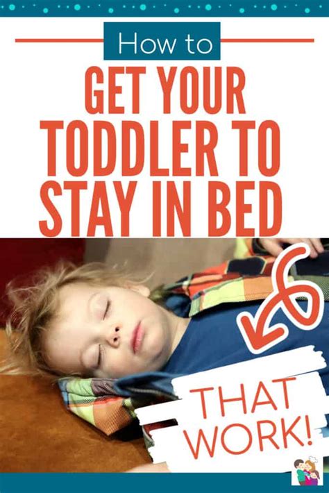 how to get toddler to stay in their bed
