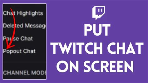 how to get twitch chat on screen