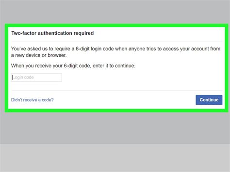 how to get two step verification on facebook