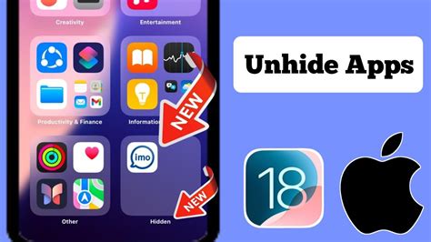 how to get unhide apps on iphone