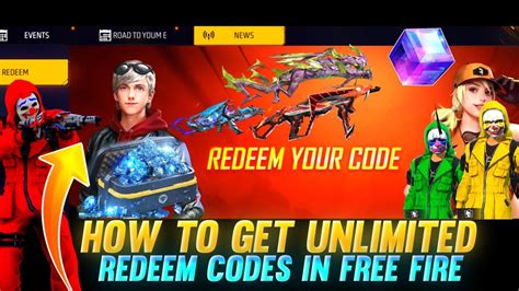 how to get unlimited redeem code in free fire