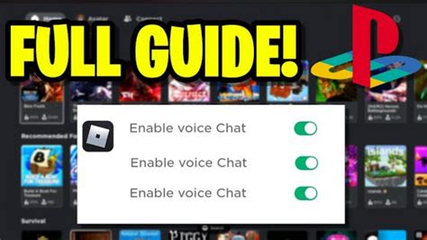 how to get voice chat on roblox on a ps4