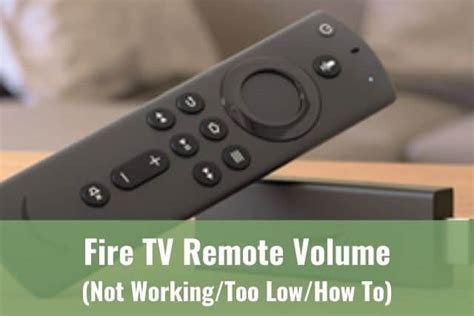 how to get volume to work on firestick remote