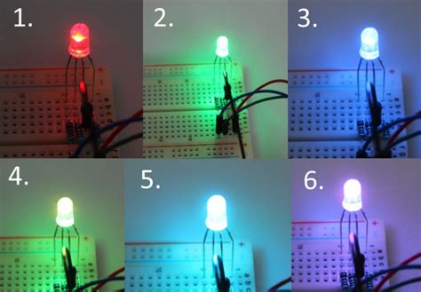 how to get yellow with rgb led