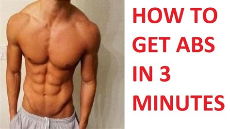 how to get your abs to show fast