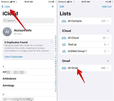 how to get your contacts from gmail to iphone