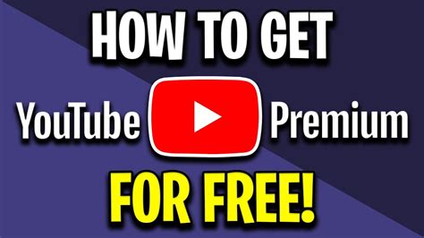 how to get youtube premium for free forever reddit
