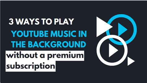 how to get youtube to play in the background without premium