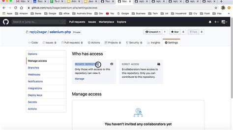 how to give access to public repository in github