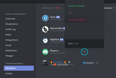 how to give admin on discord mobile