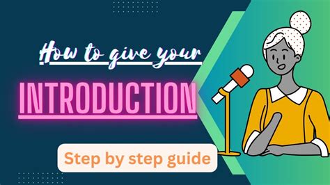 how to give an introduction in school
