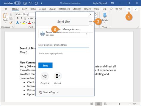 how to give edit access in word