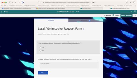 how to give permissions in microsoft forms