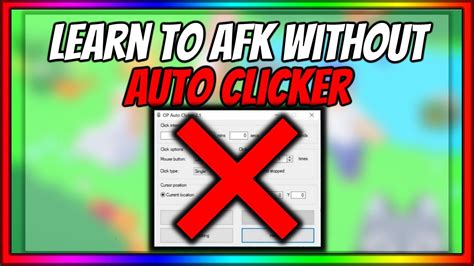 how to go afk on roblox without auto clicker