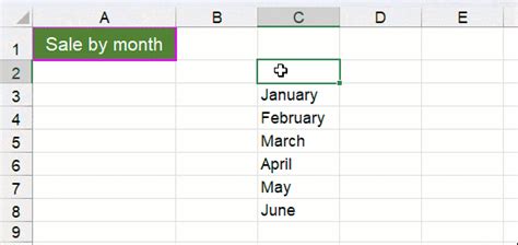 how to go below in excel cell