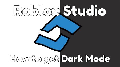 how to go dark mode on roblox studio