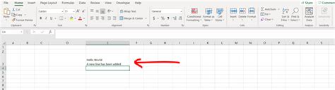 how to go down a line in excel without changing cells on mac
