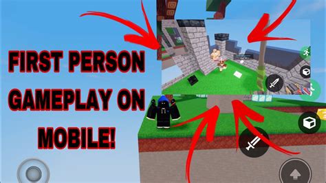 how to go first person in roblox bedwars mobile