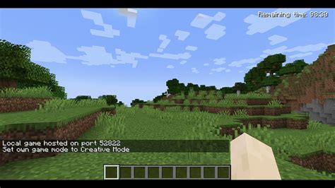 how to go in creative mode in minecraft demo
