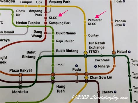 how to go klcc by mrt