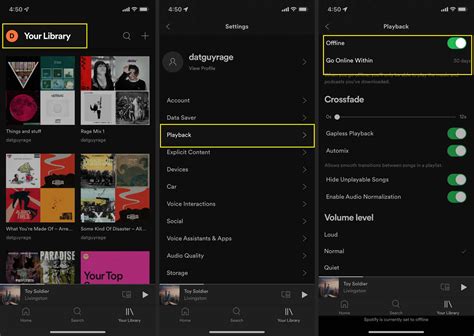 how to go offline on spotify mobile