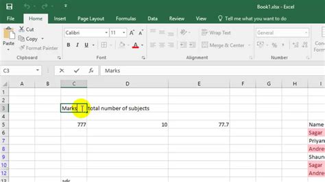 how to go onto next line in same cell excel