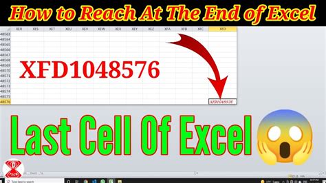 how to go to end of excel sheet