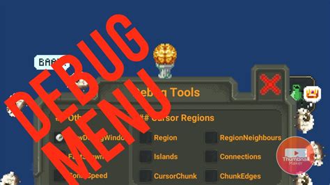 how to go to the debug menu in worldbox