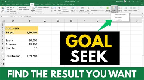 how to goal seek in excel on mac