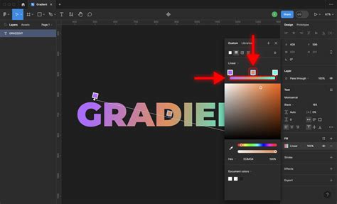 how to gradient text in figma