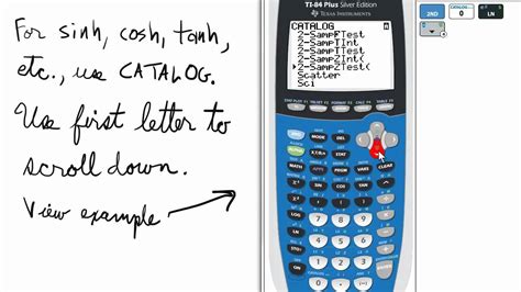 how to graph hyperbolic functions on ti 84