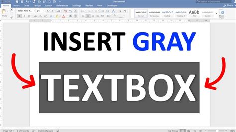 how to grey out text in word