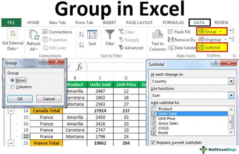 how to group groups in excel