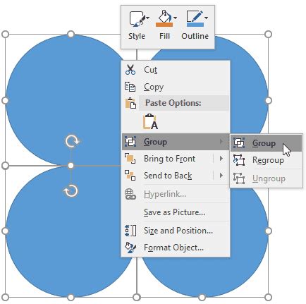 how to group multiple shapes in ppt