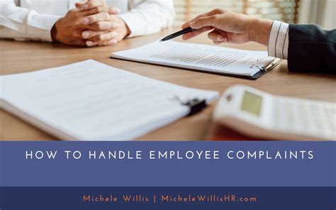 how to handle employee complaints