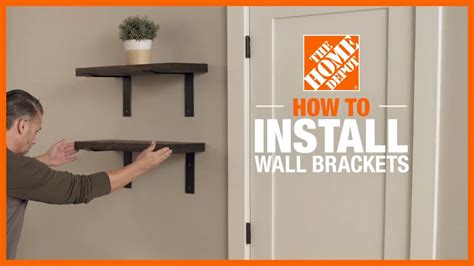 how to hang a bracket on the wall