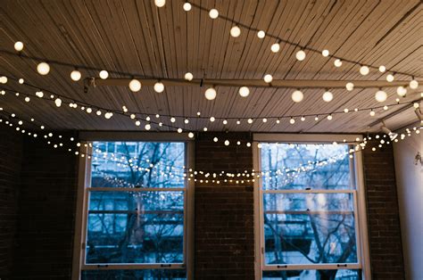 how to hang string lights in room