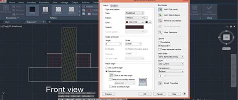 how to hatch an object in autocad