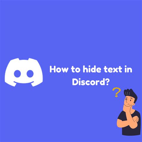 how to have hidden text in discord