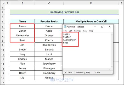 how to have multiple rows in one excel cell