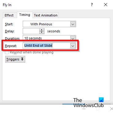 how to have scrolling text in powerpoint