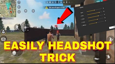 how to headshot trick in free fire